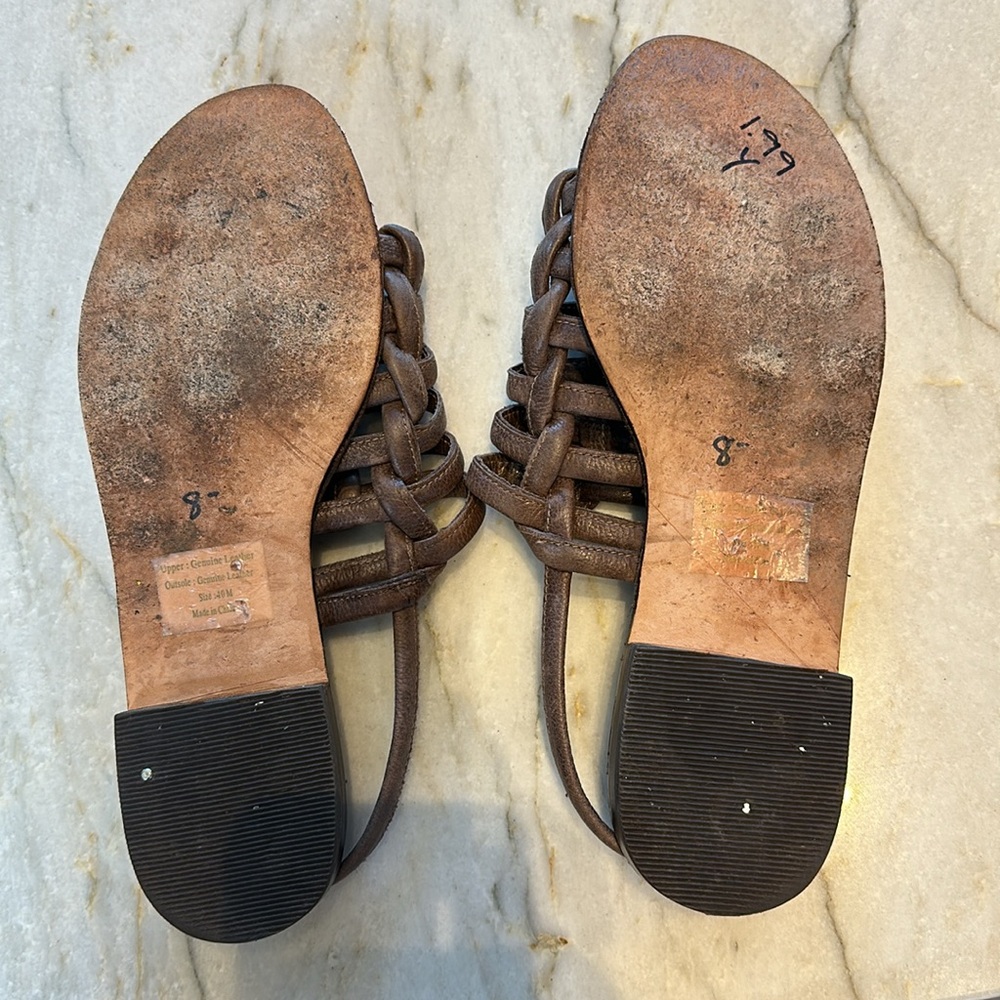 J Jill genuine leather sandals, size 10 absolute comfort - Picture 10 of 13